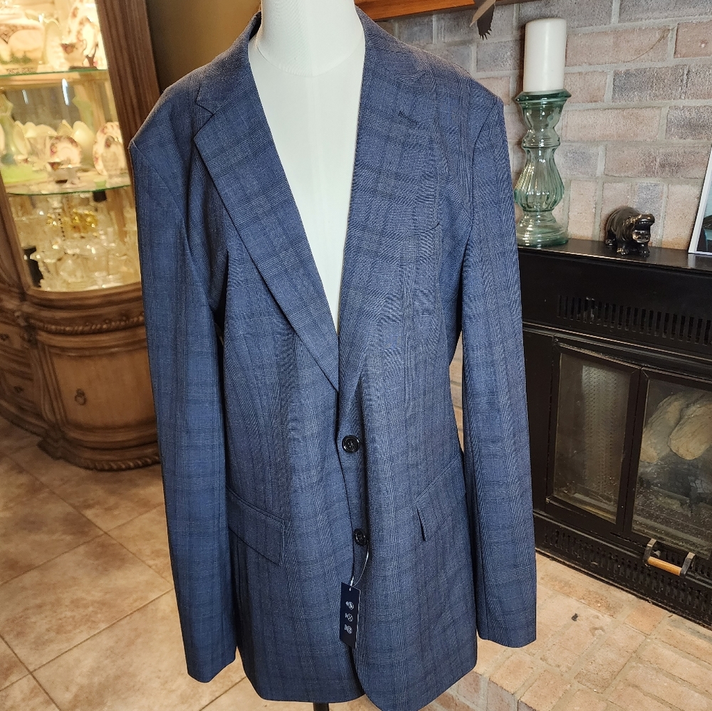 Performance Plaid Suit Jacket